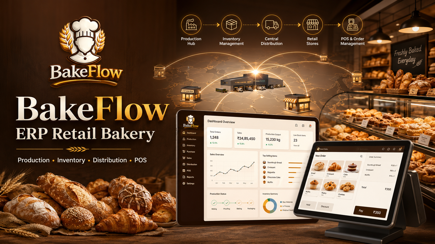 BakeFlow ERP Retail Bakery